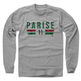 Mens Long Sleeve Heather Gray