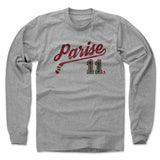 Mens Long Sleeve Heather Gray