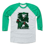 Mens Baseball T-Shirt Green / Ash