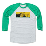 Mens Baseball T-Shirt Green / Ash