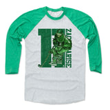 Mens Baseball T-Shirt Green / Ash