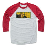 Mens Baseball T-Shirt Red / Ash
