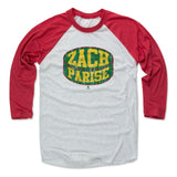 Mens Baseball T-Shirt Red / Ash